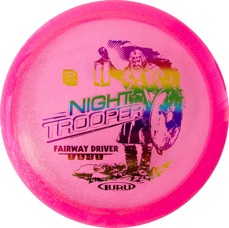 Night Trooper Aurora Pink disc golf disc